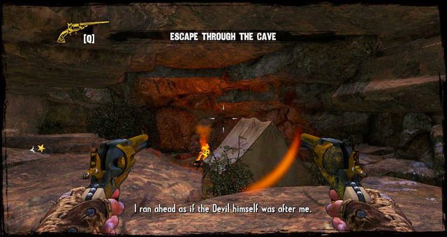 Namiot w jaskinie, w nim jest sekret - Rozdział 3 | Okruchy prawdy (znajdźki) | Call of Juarez Gunslinger - Call of Juarez: Gunslinger - poradnik do gry