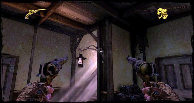 Wnętrze domu, w którym broni się Billy - 1 - Once Upon a Time in Stinking Springs | Solucja | Call of Juarez Gunslinger - Call of Juarez: Gunslinger - poradnik do gry