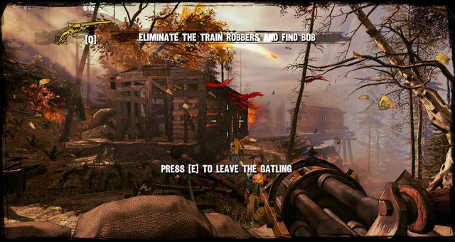 Wybijanie przeciwników za pomocą działa - 10 - Not So Great Train Robbery | Solucja | Call of Juarez Gunslinger - Call of Juarez: Gunslinger - poradnik do gry