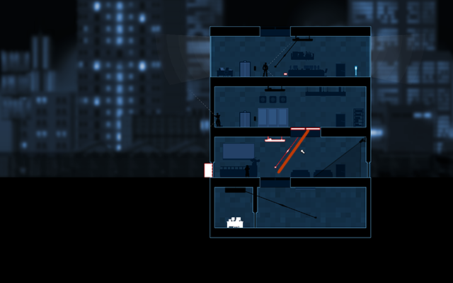 Na początek najlepiej będzie pozbyć się Enforcera na pierwszym piętrze - #7 - Gessler - Industrial Esponage | Opis przejścia | Gunpoint - Gunpoint - poradnik do gry