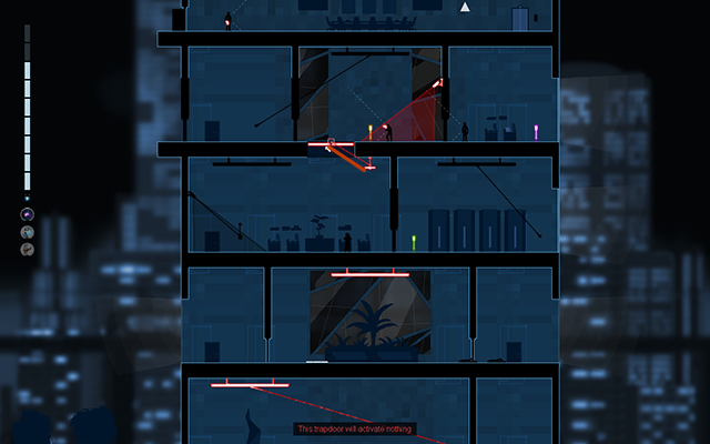 Połącz wykrywacz dźwięku z klapą znajdującą się na suficie trzeciego piętra - #19 - Gessler - Come and fucking get me (Koniec) | Opis przejścia - Gunpoint - poradnik do gry