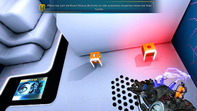 Kostki można również przyciągnąć tymi samymi kolorami - Introductory Cube | Akt I | Magrunner Dark Pulse - Magrunner: Dark Pulse - poradnik do gry