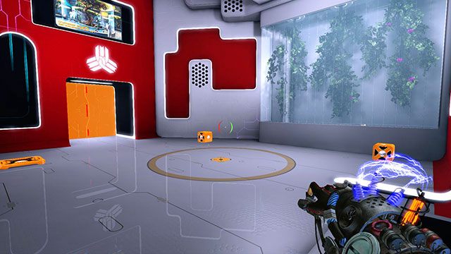 Idź przed siebie, aż dojdziesz do pomieszczenia widocznego na powyższym obrazku - Intermediate Cube | Akt I | Magrunner Dark Pulse - Magrunner: Dark Pulse - poradnik do gry