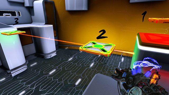 Zmień ładunek drugiej platformy na zielony - Platform Test | Akt I | Magrunner Dark Pulse - Magrunner: Dark Pulse - poradnik do gry