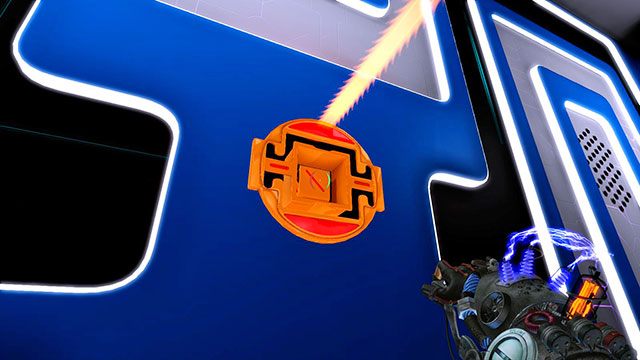 Umieść małą kostkę w module napędzającym, a następnie naładuj ją czerwonym ładunkiem (obrazek powyżej) - Introductory Fusion | Akt I | Magrunner Dark Pulse - Magrunner: Dark Pulse - poradnik do gry