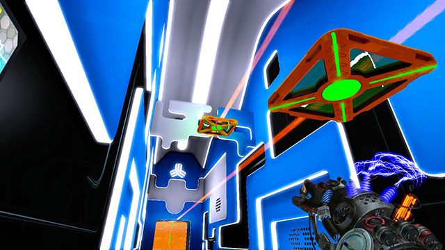 Postaraj się szybko zmienić ładunki, żeby żadna platforma nie została odepchnięta - Introductory Fusion | Akt I | Magrunner Dark Pulse - Magrunner: Dark Pulse - poradnik do gry