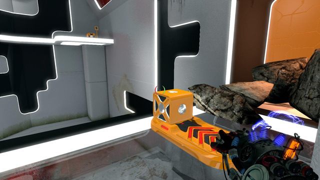 Jeśli wylądujesz na platformie bez kostki, będziesz musiał powtórzyć całą operację - Intermediate Jumper | Akt II | Magrunner Dark Pulse - Magrunner: Dark Pulse - poradnik do gry