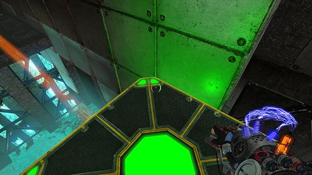 Dla bezpieczeństwa warto rozładować pierwszą kostkę - Captive | Akt II | Magrunner Dark Pulse - Magrunner: Dark Pulse - poradnik do gry