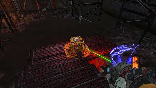 Postaw kostkę na module widocznym na powyższym obrazku - Burning Rust | Akt II | Magrunner Dark Pulse - Magrunner: Dark Pulse - poradnik do gry