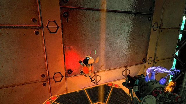 Tu czeka na Ciebie pionowa platforma bez silnika magnetycznego - Upgrade | Akt II | Magrunner Dark Pulse - Magrunner: Dark Pulse - poradnik do gry