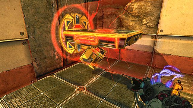 W rzadkich przypadkach, kostka może spaść w przepaść - Friendly Fire | Akt II | Magrunner Dark Pulse - Magrunner: Dark Pulse - poradnik do gry