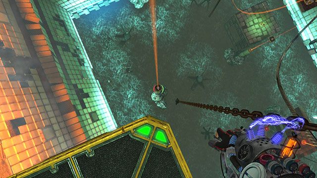 Gdy tylko platforma nabierze rozpędu, spójrz w dół - Ruptured | Akt II | Magrunner Dark Pulse - Magrunner: Dark Pulse - poradnik do gry