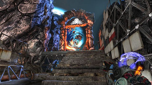 Tak wyglądają drzwi między lokacjami w trzecim akcie - The Outsider | Akt III | Magrunner Dark Pulse - Magrunner: Dark Pulse - poradnik do gry