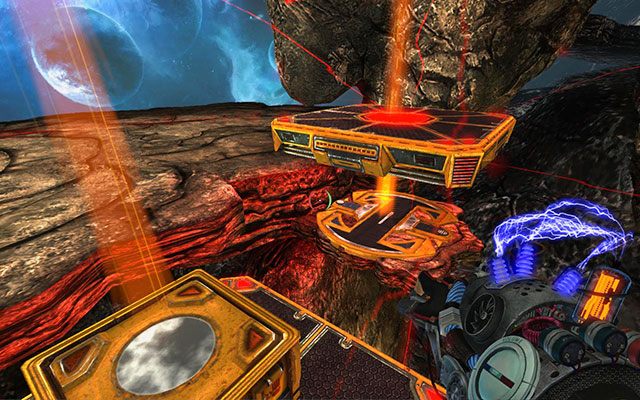 Platforma może się rozładować gdy tu wrócisz i nie przytrzyma tej, na której stoisz - Gruckezberg Continuum | Akt III | Magrunner Dark Pulse - Magrunner: Dark Pulse - poradnik do gry