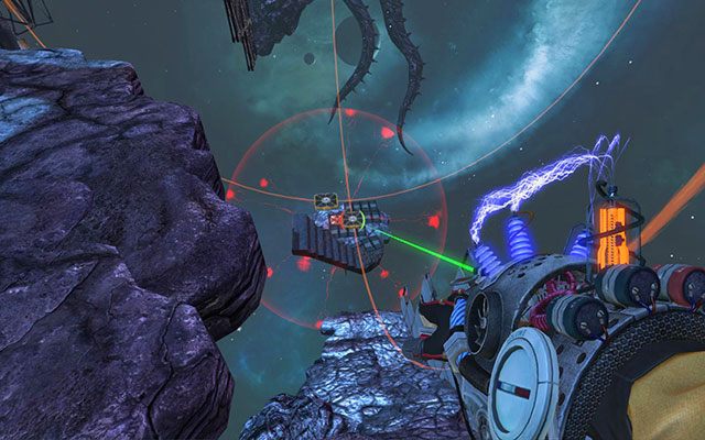 Od razu po rozpoczęciu, spójrz na dół w lewo - Mi-Go Gateway | Akt III | Magrunner Dark Pulse - Magrunner: Dark Pulse - poradnik do gry