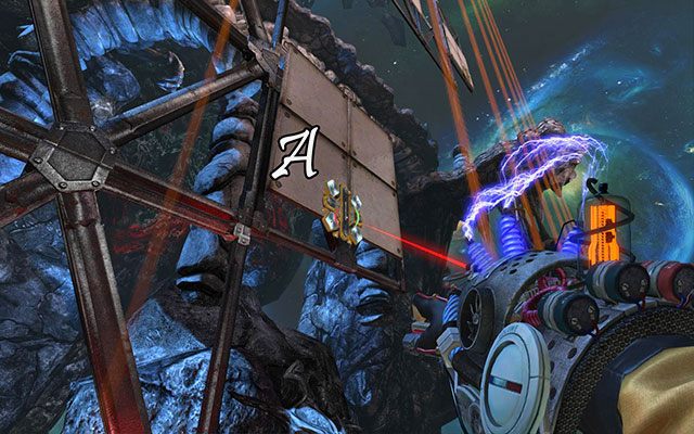 Gdy postawisz ostatniego Newtona na tym wycinku, wyceluj w moduł A i zmień jego ładunek na czerwony - The Damned | Akt III | Magrunner Dark Pulse - Magrunner: Dark Pulse - poradnik do gry