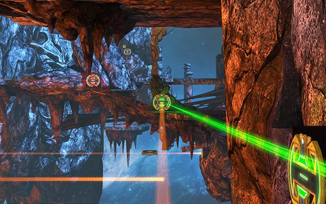 Następnie zmień jej ładunek na zielony i to samo zrób z modułem po przeciwnej stronie (obrazek powyżej) - Dark Young | Akt III | Magrunner Dark Pulse - Magrunner: Dark Pulse - poradnik do gry