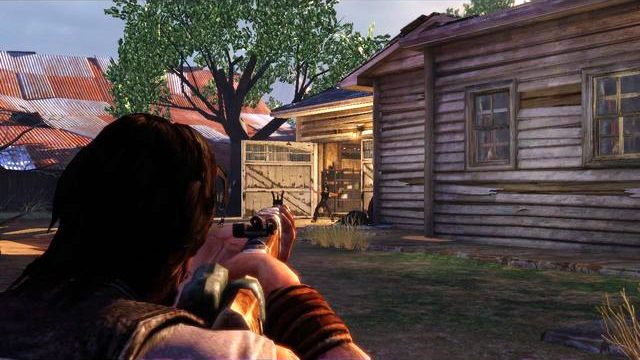 Karta znajduje się przy wiacie po prawej (pokazanej na obrazku) - Rozdział 6 | Karty kolekcjonerskie | Ride to Hell Retribution - Ride to Hell: Retribution - poradnik do gry