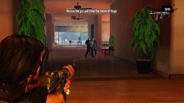 Kartę znajdziesz w bibliotece - to pomieszczenie na prawo od pokazanego korytarza - Rozdział 7 | Karty kolekcjonerskie | Ride to Hell Retribution - Ride to Hell: Retribution - poradnik do gry