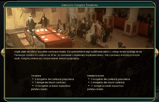Założenie Kongresu Światowego - Dyplomacja | Ideologie w Civilization V Nowy Wspaniały Świat - Sid Meiers Civilization V: Nowy Wspaniały Świat - poradnik do gry