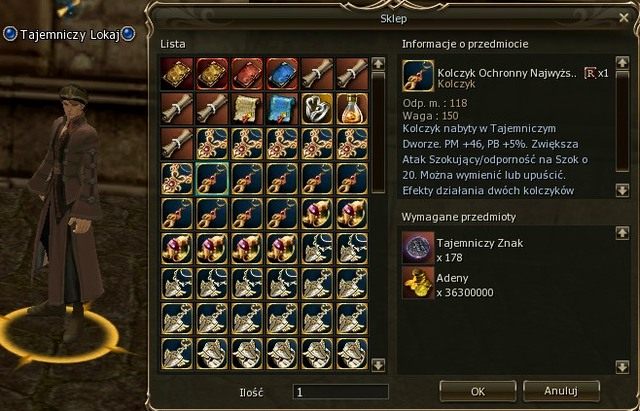 Tajemniczy Znak można uzyskać poprzez uczestniczenie w Ceremonii Chaosu - Waluty - Lineage II: Goddess of Destruction - poradnik dla początkujących