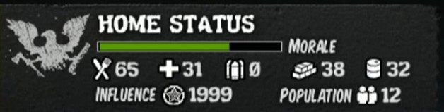 Informacje o ilości zasobów, morale społeczności a także liczbie osób, jaka bazę zamieszkuje znajdziesz w lewym górnym rogu ekranu podczas przebywania na terenie bazy - Centrum dowodzenia i placówki | Wskazówki | State of Decay - State of Decay - poradnik do gry