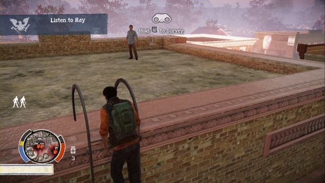 Po dotarciu na górę, okaże się, że Ray chciał cię po prostu poinformować, że bardzo chętnie pomoże każdemu, kto tego potrzebuje, załatwi samochód, dostarczy zasoby - Ray Santos | Opis przejścia | State of Decay - State of Decay - poradnik do gry