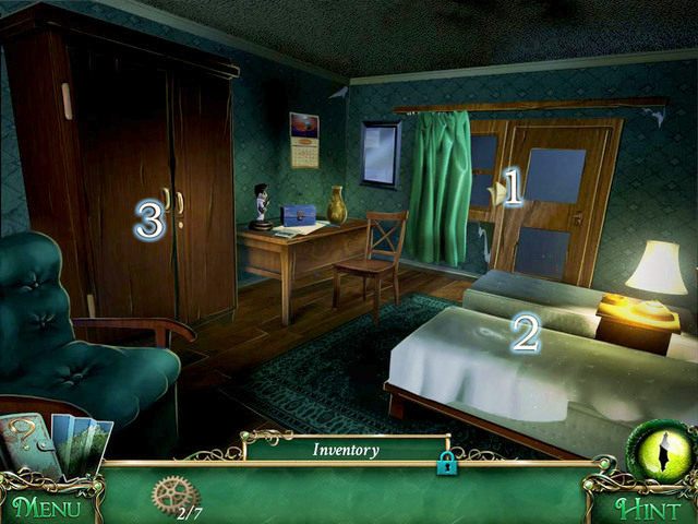 Będąc w środku zauważamy postać za oknem, która zostawia nam wiadomość [1] - Hotel | Solucja 9 Poszlak Tajemnica Serpent Creek - 9 Poszlak: Tajemnica Serpent Creek - poradnik do gry