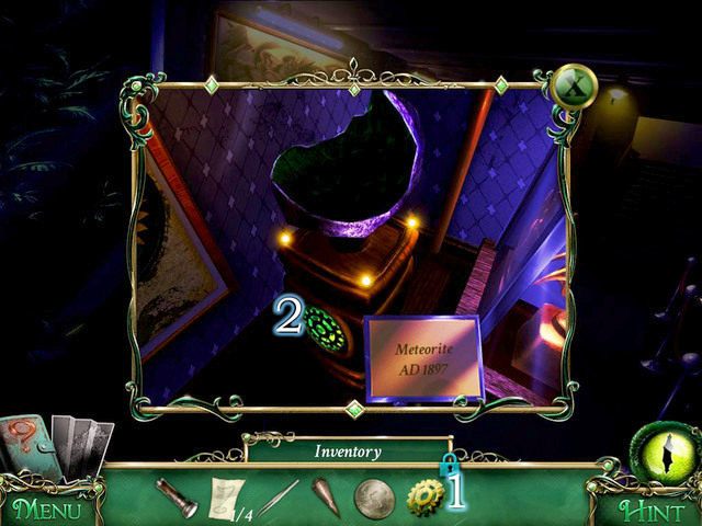 Używamy Gear [1] na szafce [2], po czym zabieramy z szuflady Gold Lockpicks oraz część kodu - Muzeum | Solucja 9 Poszlak Tajemnica Serpent Creek - 9 Poszlak: Tajemnica Serpent Creek - poradnik do gry