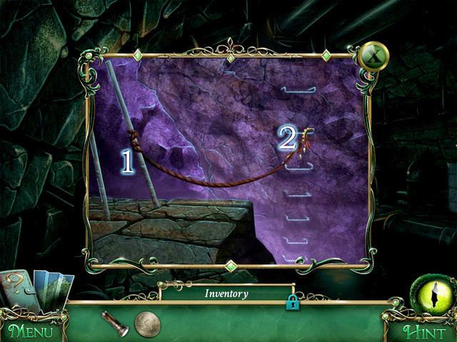 Zawiązujemy Rope we wskazanym miejscu [1], a następnie mocujemy do niej Ritual Sickle - Kanały | Solucja 9 Poszlak Tajemnica Serpent Creek - 9 Poszlak: Tajemnica Serpent Creek - poradnik do gry