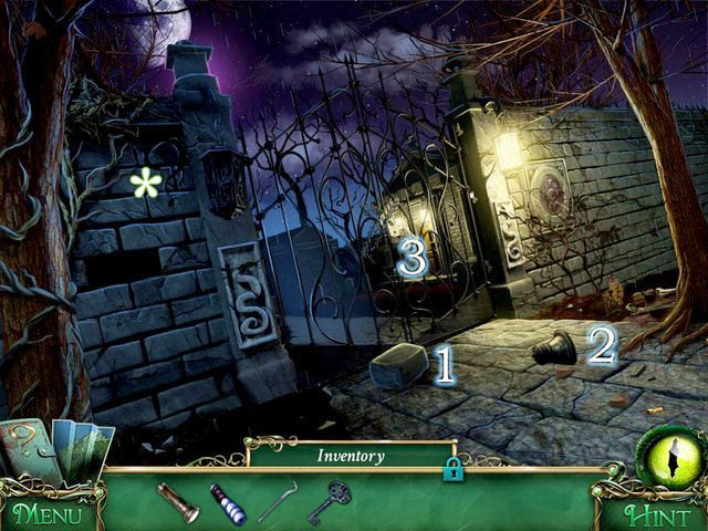 Przed bramą cmentarza znajdziemy Urn [1] oraz Brick [2] - Cmentarz | Solucja 9 Poszlak Tajemnica Serpent Creek - 9 Poszlak: Tajemnica Serpent Creek - poradnik do gry