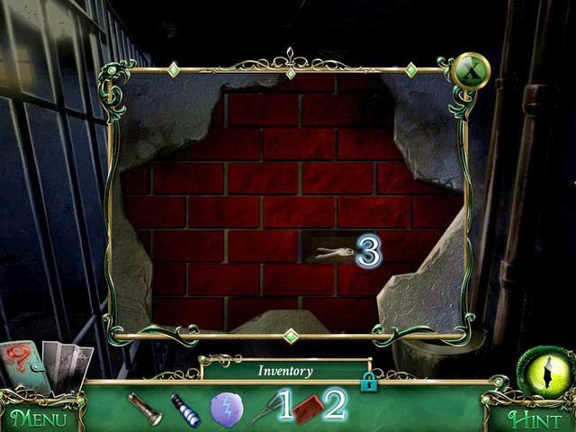 Przy pomocy Lockpicks [1] wyciągamy Brick [2], a następnie Safe keys [3] - Więzienie | Solucja 9 Poszlak Tajemnica Serpent Creek - 9 Poszlak: Tajemnica Serpent Creek - poradnik do gry