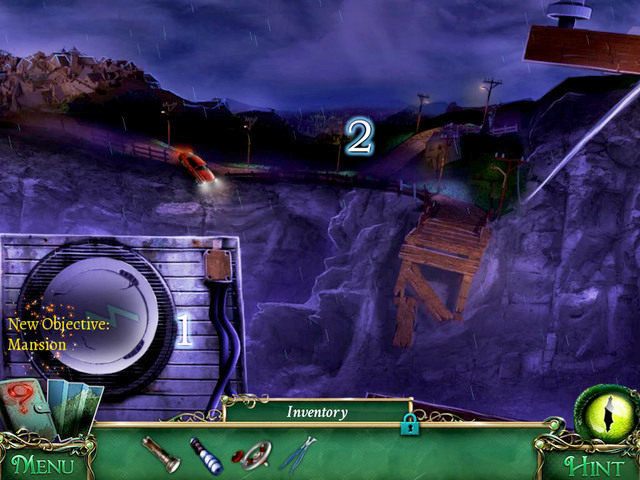 Umieszczamy Transformer switch w odpowiednim miejscu [1], dzięki czemu wyłączymy prąd po drugiej stronie urwiska [2] - Więzienie | Solucja 9 Poszlak Tajemnica Serpent Creek - 9 Poszlak: Tajemnica Serpent Creek - poradnik do gry