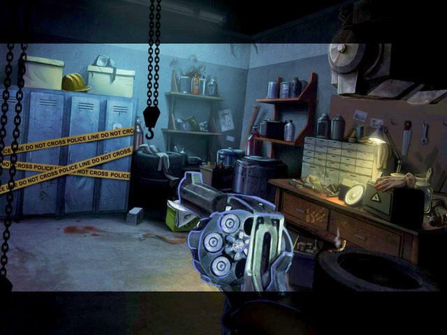 Rozpoczynamy scenę z ukrytym obiektem (Biurko w garażu) w wyniku czego uzupełnimy amunicję - Posiadłość | Solucja 9 Poszlak Tajemnica Serpent Creek - 9 Poszlak: Tajemnica Serpent Creek - poradnik do gry