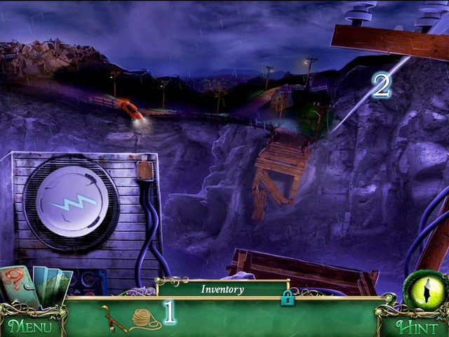 Skręcamy w okolice Bridge, a następnie chwytamy Rope [1] i zjeżdżamy po linii wysokiego napięcia - Latarnia morska | Solucja 9 Poszlak Tajemnica Serpent Creek - 9 Poszlak: Tajemnica Serpent Creek - poradnik do gry