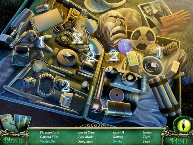 Przedmiot kluczowy [X] - Letter H - Sceny z ukrytymi obiektami (hidden-object) | Znajdźki i łamigłówki - 9 Poszlak: Tajemnica Serpent Creek - poradnik do gry