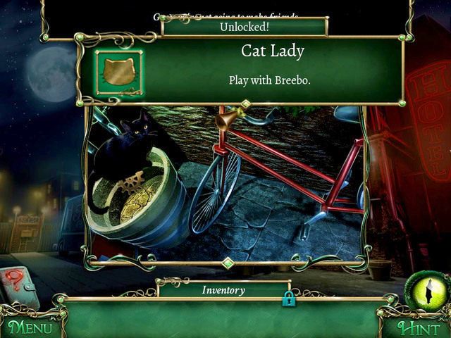 Hotel: koło roweru siedzi kot na beczce - Przedmioty do skompletowania | Znajdźki i łamigłówki - 9 Poszlak: Tajemnica Serpent Creek - poradnik do gry