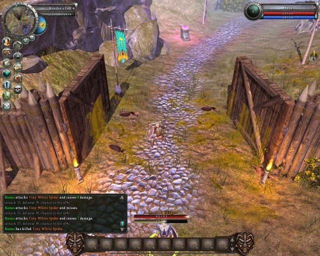 Wyjście z miasta, niedaleko będą pająki - Questy | Kordens Fall (miasto i okolice) | Legends Of Dawn - Legends Of Dawn - poradnik do gry