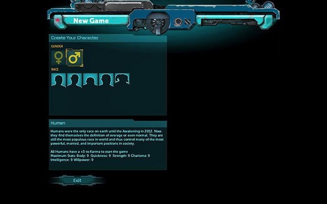 W grze dostępnych jest 5 ras - Rasy | Postać w Shadowrun Returns - Shadowrun Returns - poradnik do gry