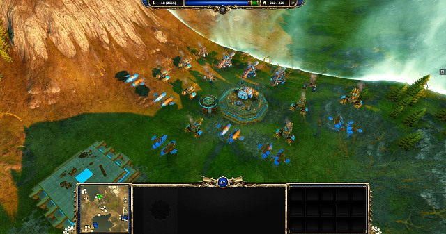 Niebieska kulka na środku pokazuje czas pozostały do możliwości zmiany w smoka - Podstawy | Faza Bitwy | Divinity Dragon Commander - Divinity: Dragon Commander - poradnik do gry