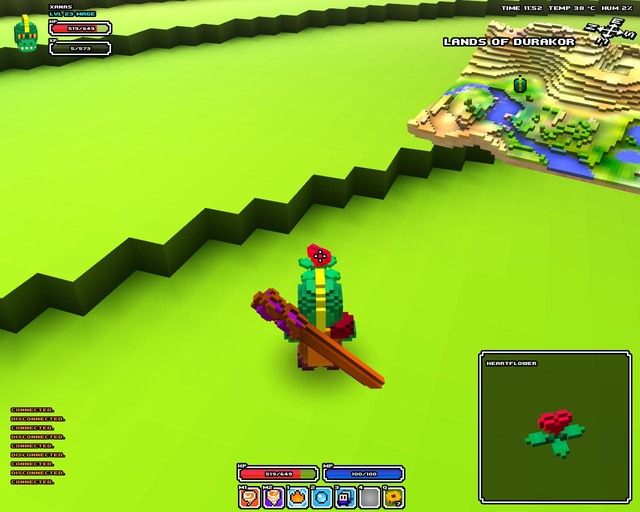 Heartflower rosnący na ziemi. Podstawowy składnik przetrwania. - Surowce | Podstawy rozgrywki Cube World - Cube World - poradnik do gry