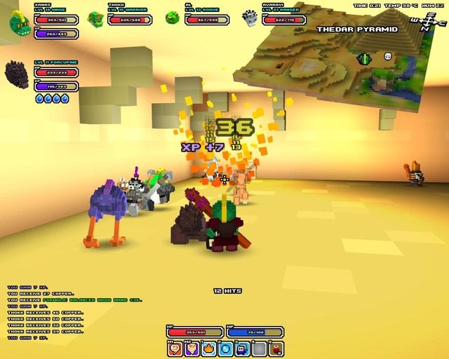 Walka drużynowa w Piramidzie - Początkowa rozgrywka | Podstawy rozgrywki Cube World - Cube World - poradnik do gry