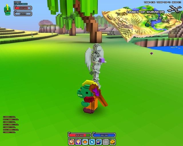 Statua odrodzenia, po śmierci odradzasz się przy niej - Początkowa rozgrywka | Podstawy rozgrywki Cube World - Cube World - poradnik do gry