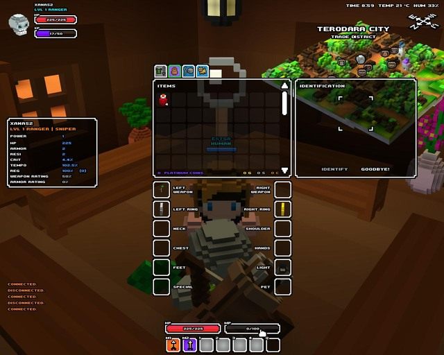 Slot do identyfikacji. By go otworzyć pomów z NPC. - Początkowa rozgrywka | Podstawy rozgrywki Cube World - Cube World - poradnik do gry