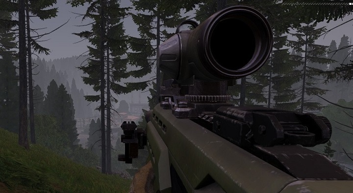 Ustawienie granatnika pozwalające nam wykończyć załogę wyrzutni nr. 2 jednym pociskiem (zwróć uwagę na ustawienie zerowania granatnika na 150 metrów). - Misja 6 - Epilog Eliminacji (Elimination Coda) | ArmA 3 Contact - Arma III - poradnik do gry