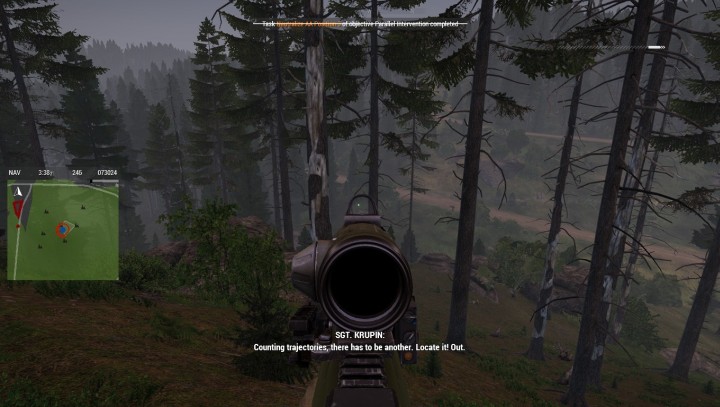 Widok na podejście drużyny z 4 wyrzutnią. - Misja 6 - Epilog Eliminacji (Elimination Coda) | ArmA 3 Contact - Arma III - poradnik do gry