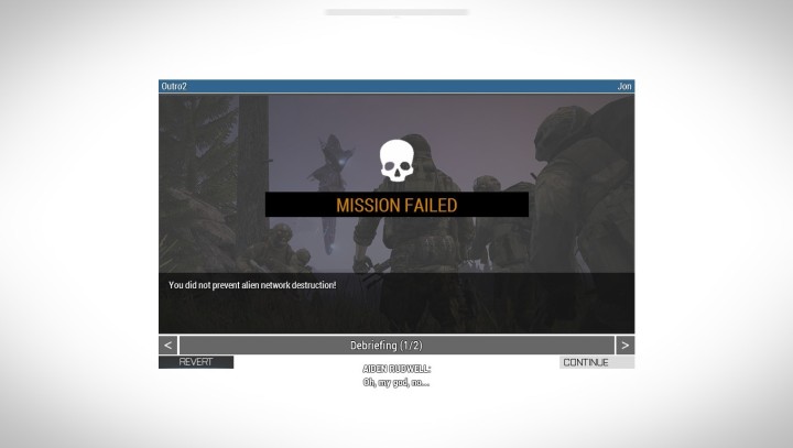 Jeśli nie zdążymy powstrzymać Livończyków przed zniszczeniem korzenia, misja zakończy się niepowodzeniem (w takim wypadku upewnijcie się, że użyjecie przycisku Cofnij, pozwalającego cofnąć się do jednego z zapisów gry. - Misja 6 - Epilog Eliminacji (Elimination Coda) | ArmA 3 Contact - Arma III - poradnik do gry