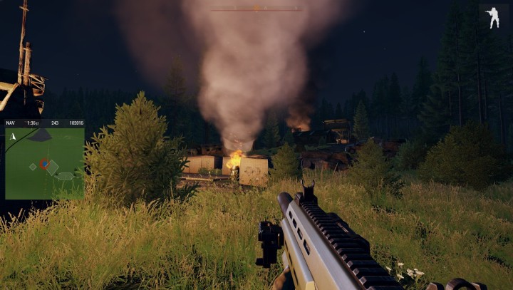 Polski obóz z obroną przeciwlotniczą, zaatakowany przez Rosjan - punkt A - to tutaj możemy zdobyć na Rosjanach noktowizor, jeśli nie zdobyliśmy go w misji 4. - Misja 5 - Carpe Noctem | ArmA 3 Contact - Arma III - poradnik do gry