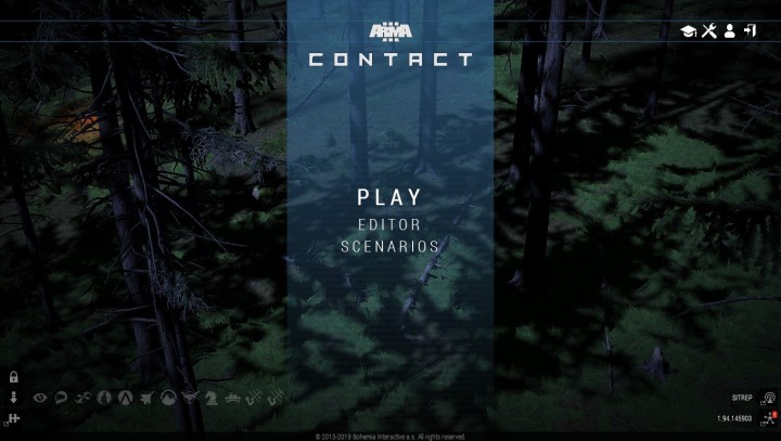 Tak wygląda główne menu dodatku Contact (gdy uruchomimy opcjonalną część). - Contact w trybie wieloosobowym | ArmA 3 Contact - Arma III - poradnik do gry