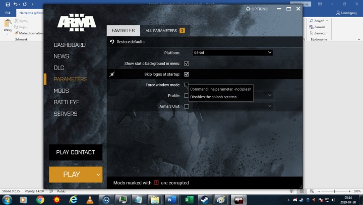 To tutaj wybieramy jaką wersję gry odpali nam launcher. - Konfiguracja gry przed uruchomieniem - ArmA3.cfg | ArmA 3 - Arma III - poradnik do gry